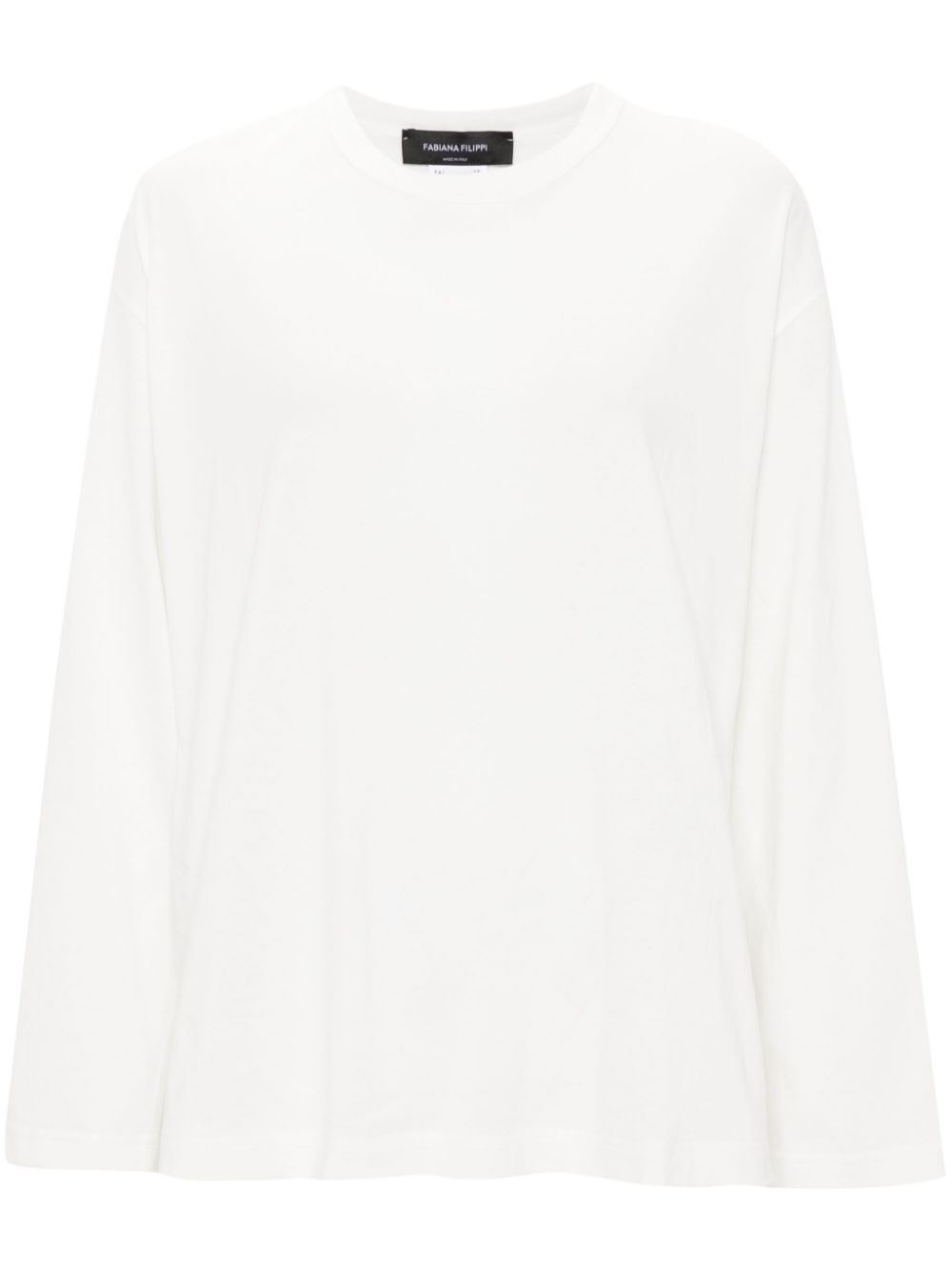 Fabiana Filippi panelled longsleeved T-shirt - White von Fabiana Filippi