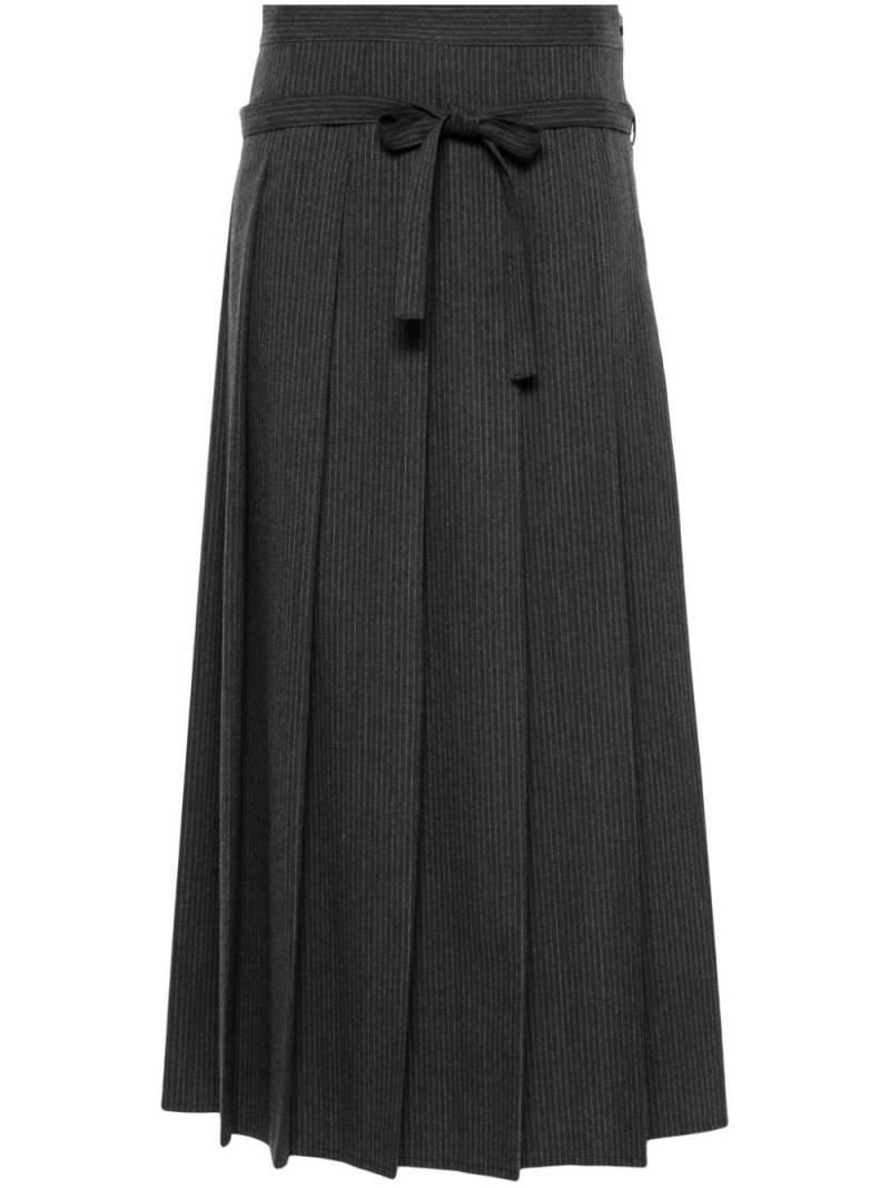 Fabiana Filippi pinstriped maxi skirt - Grey von Fabiana Filippi