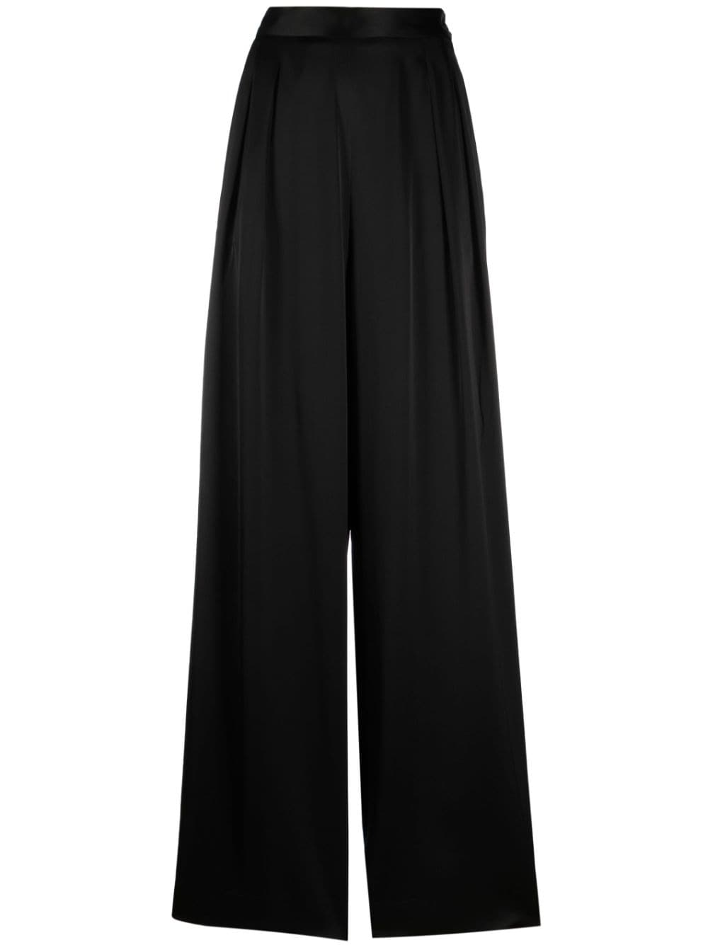 Fabiana Filippi pleat-detail palazzo trousers - Black von Fabiana Filippi