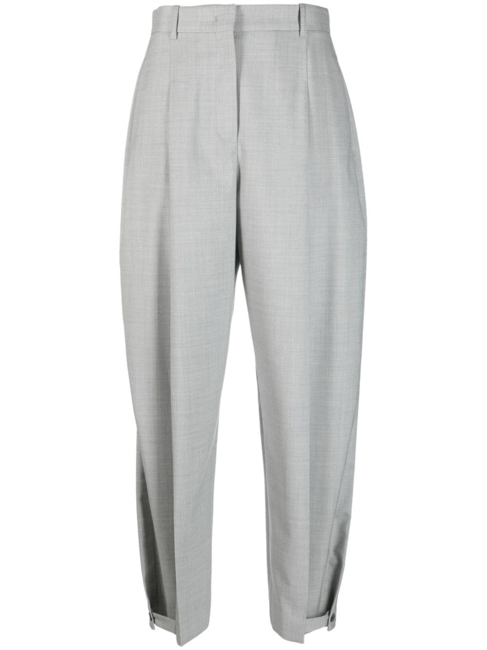 Fabiana Filippi pleat-detail tapered trousers - Grey von Fabiana Filippi