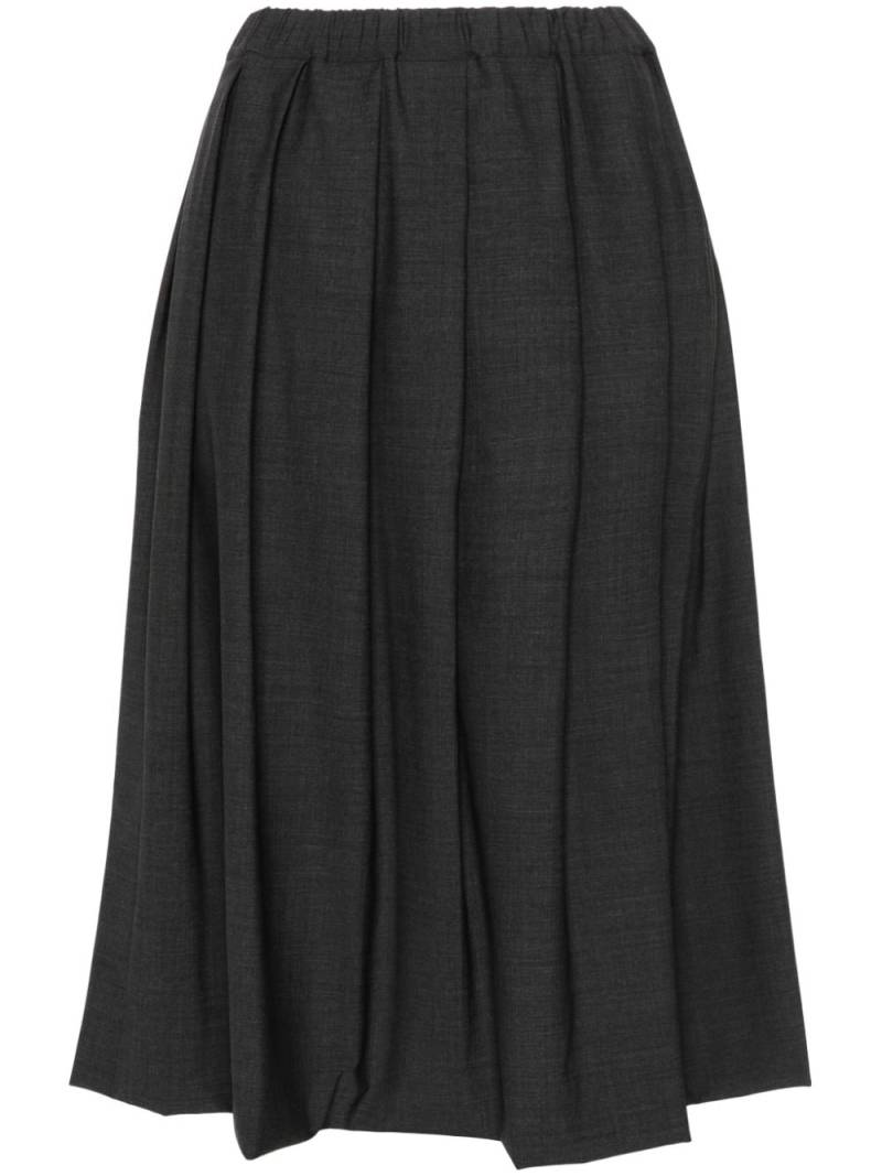 Fabiana Filippi pleated midi skirt - Grey von Fabiana Filippi