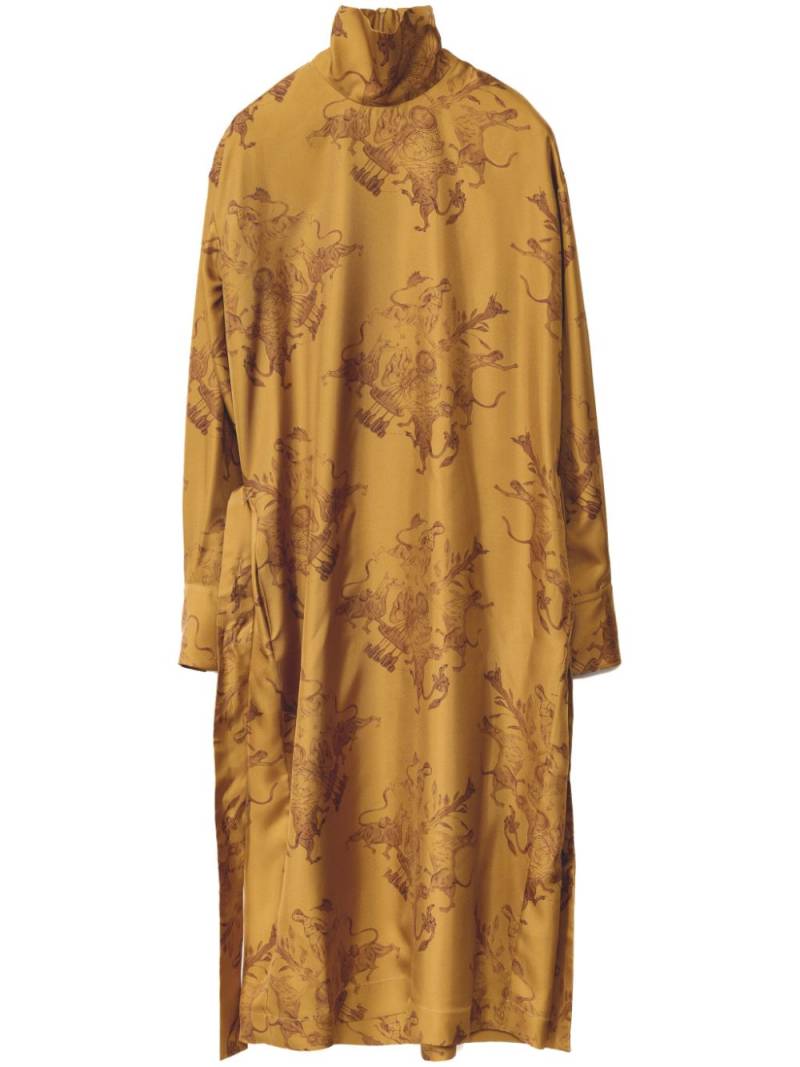 Fabiana Filippi printed silk dress - Yellow von Fabiana Filippi