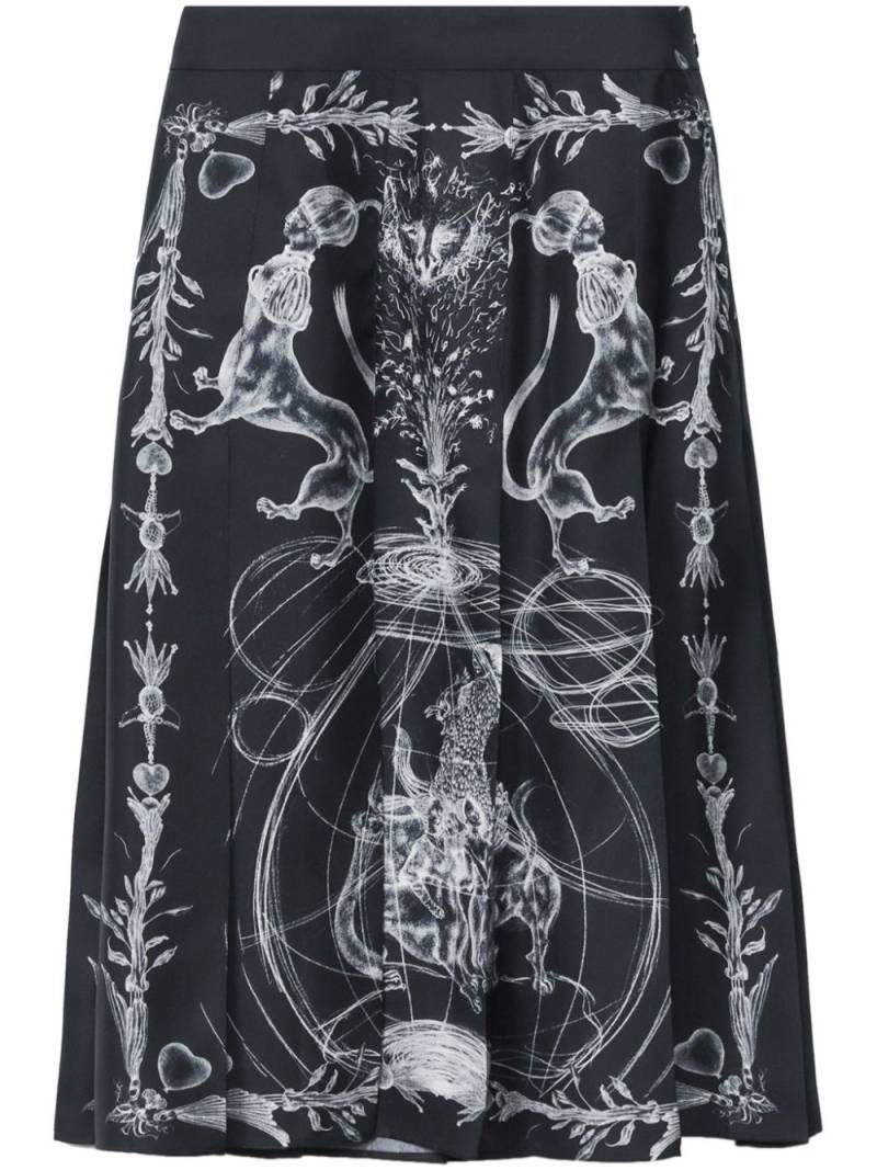 Fabiana Filippi printed silk skirt - Blue von Fabiana Filippi