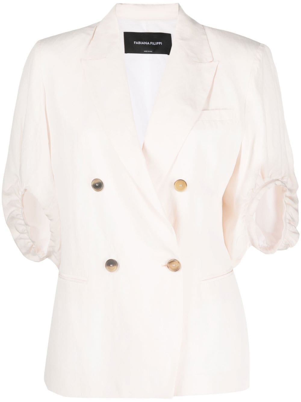 Fabiana Filippi puff-sleeve double-breasted blazer - Pink von Fabiana Filippi