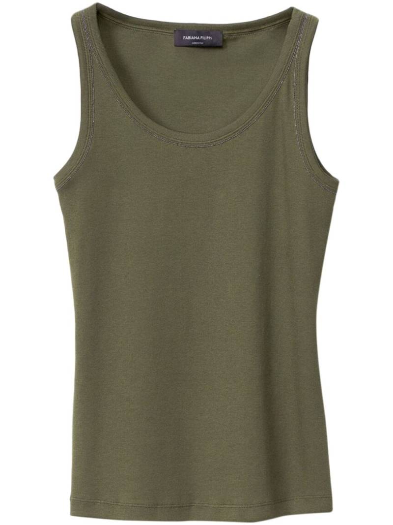 Fabiana Filippi racerback jersey tank top - Green von Fabiana Filippi