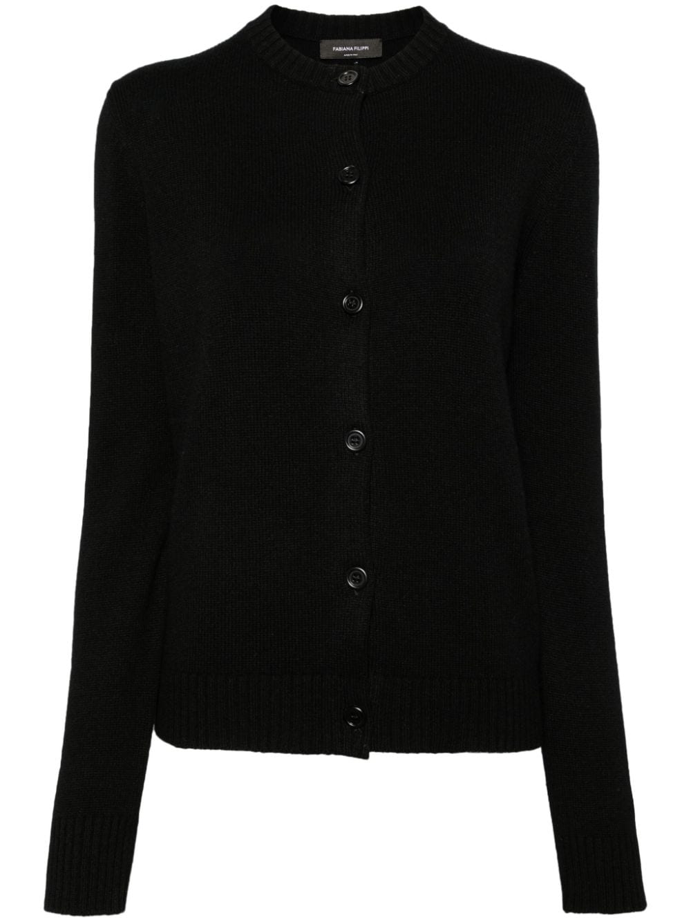 Fabiana Filippi ribbed-knit cardigan - Black von Fabiana Filippi