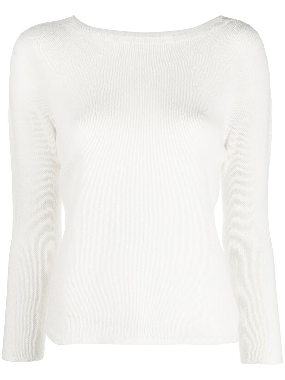 Fabiana Filippi ribbed-knit cashmere jumper - White von Fabiana Filippi