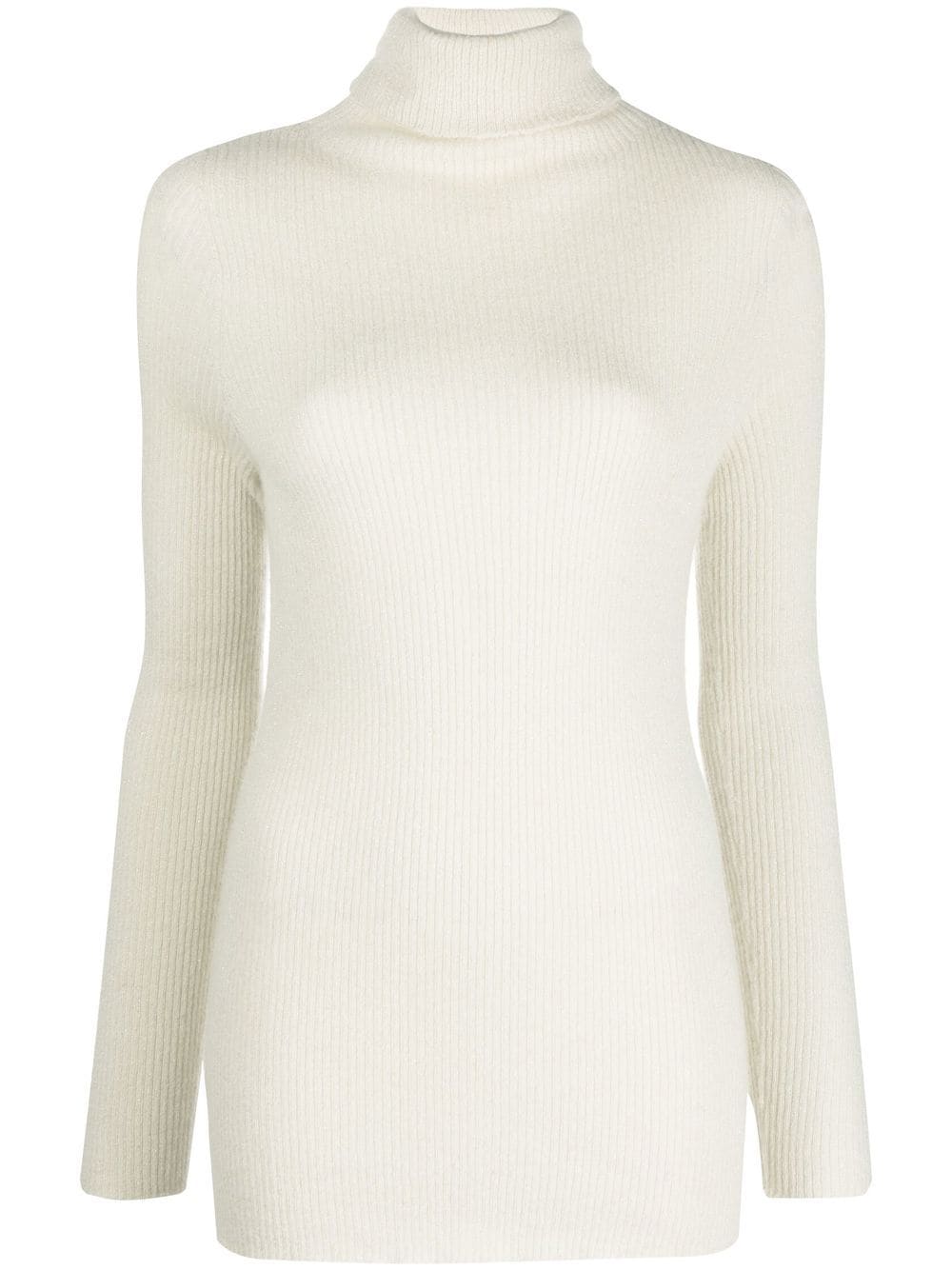 Fabiana Filippi ribbed-knit roll-neck top - Neutrals von Fabiana Filippi