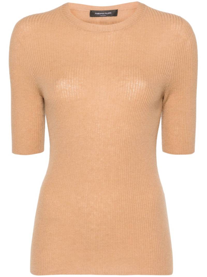 Fabiana Filippi ribbed-knit top - Neutrals von Fabiana Filippi