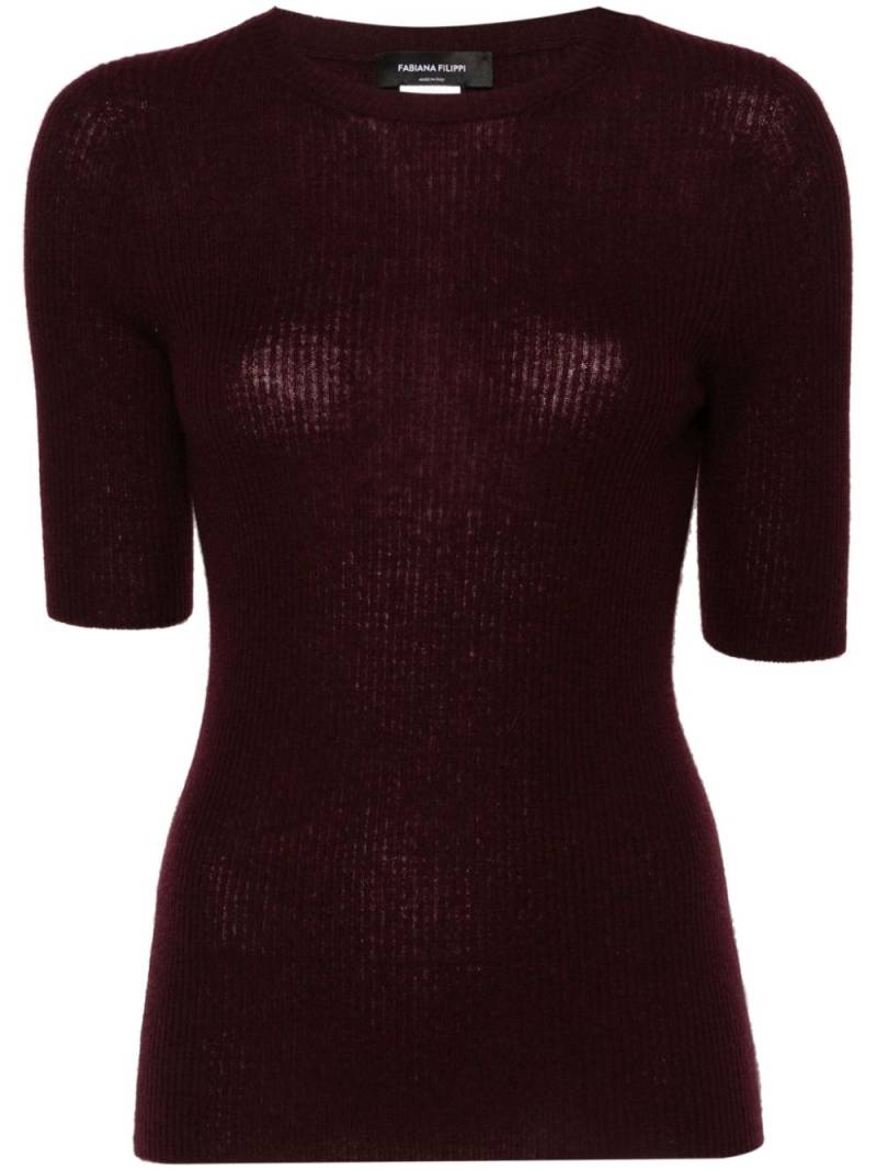 Fabiana Filippi ribbed-knit top - Red von Fabiana Filippi