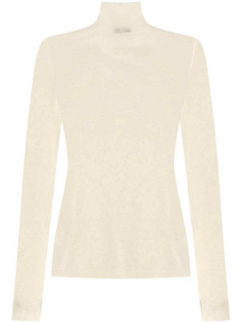 Fabiana Filippi ribbed knit turtle neck sweater - Neutrals von Fabiana Filippi