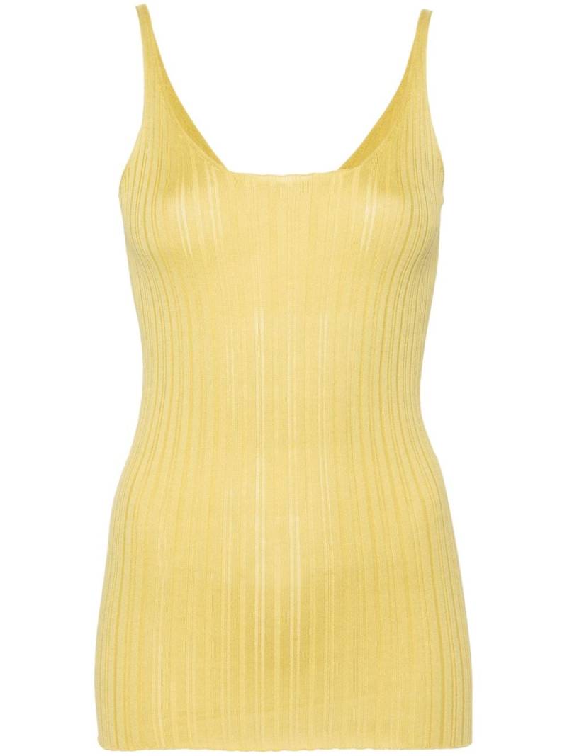 Fabiana Filippi ribbed tank top - Green von Fabiana Filippi