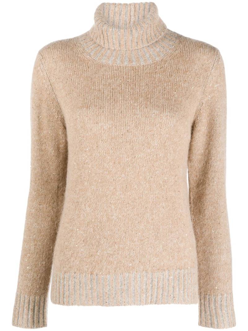 Fabiana Filippi roll-neck knitted top - Neutrals von Fabiana Filippi