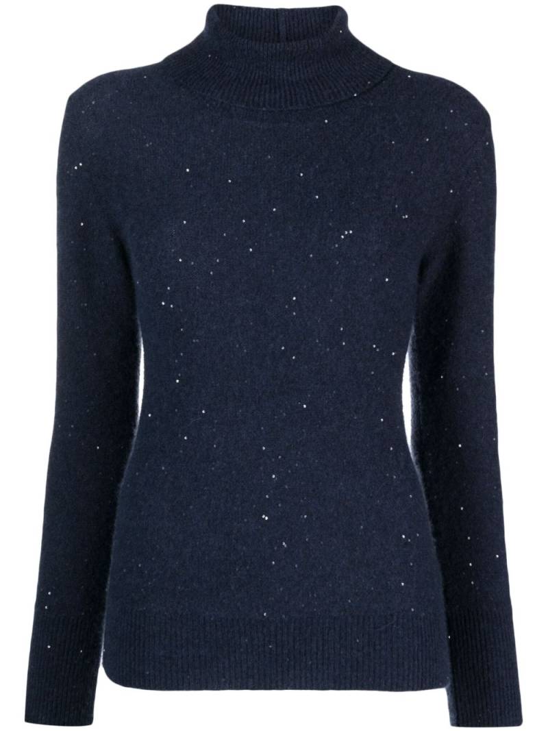 Fabiana Filippi roll-neck long-sleeve jumper - Blue von Fabiana Filippi