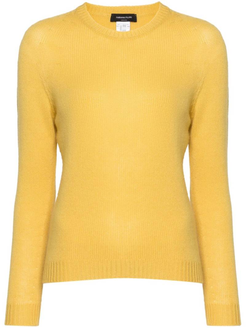 Fabiana Filippi round-neck cashmere jumper - Yellow von Fabiana Filippi