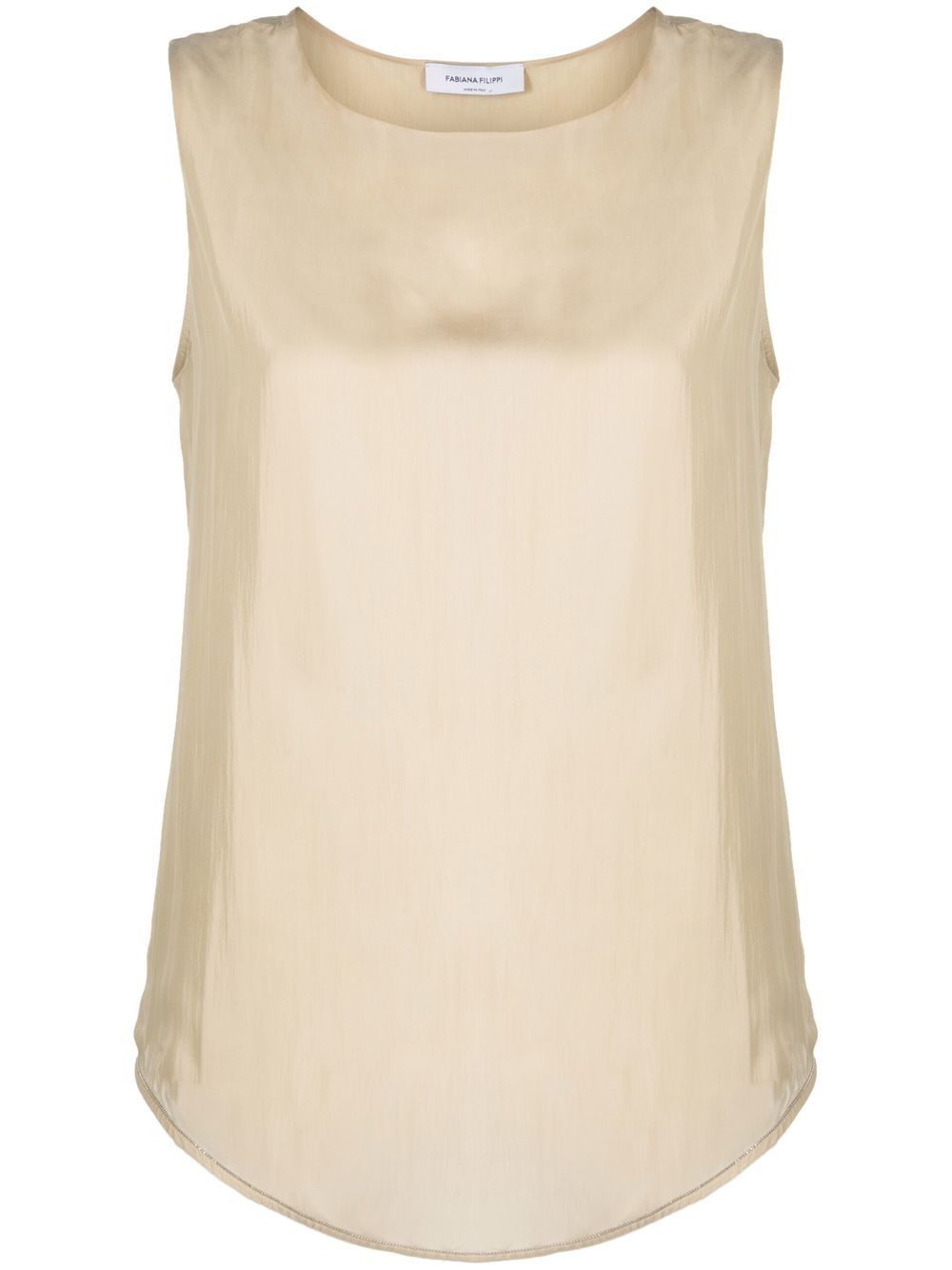 Fabiana Filippi round-neck sleeveless top - Neutrals von Fabiana Filippi