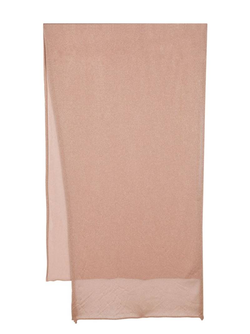 Fabiana Filippi semi-sheer lurex scarf - Pink von Fabiana Filippi