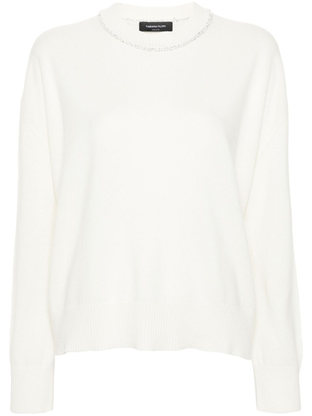 Fabiana Filippi sequin-detailing jumper - White von Fabiana Filippi