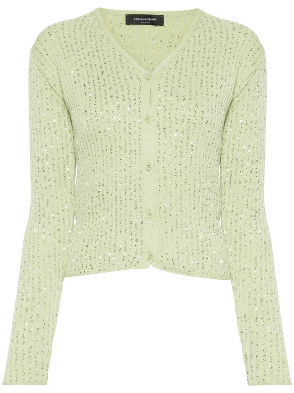 Fabiana Filippi sequin-embellished cardigan - Green von Fabiana Filippi