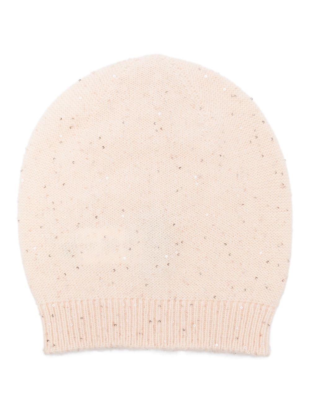 Fabiana Filippi sequin-embellished knitted beanie - Neutrals von Fabiana Filippi