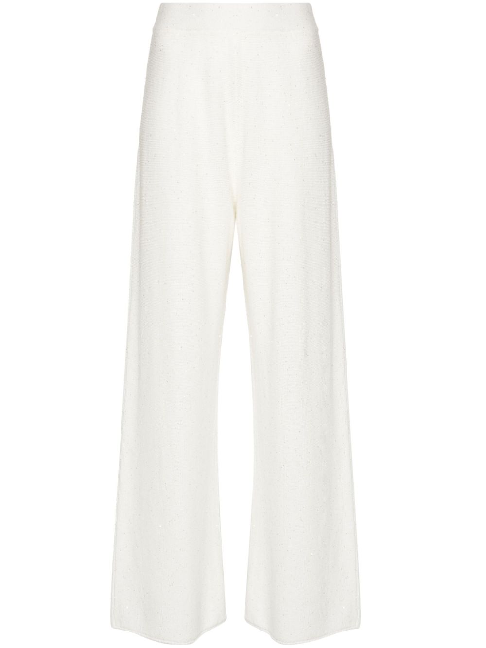 Fabiana Filippi sequin-embellished knitted trousers - Neutrals von Fabiana Filippi