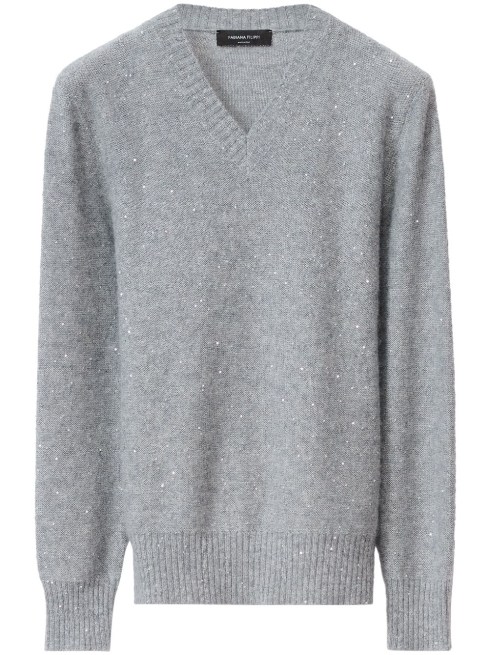 Fabiana Filippi sequin-embellished sweater - Grey von Fabiana Filippi