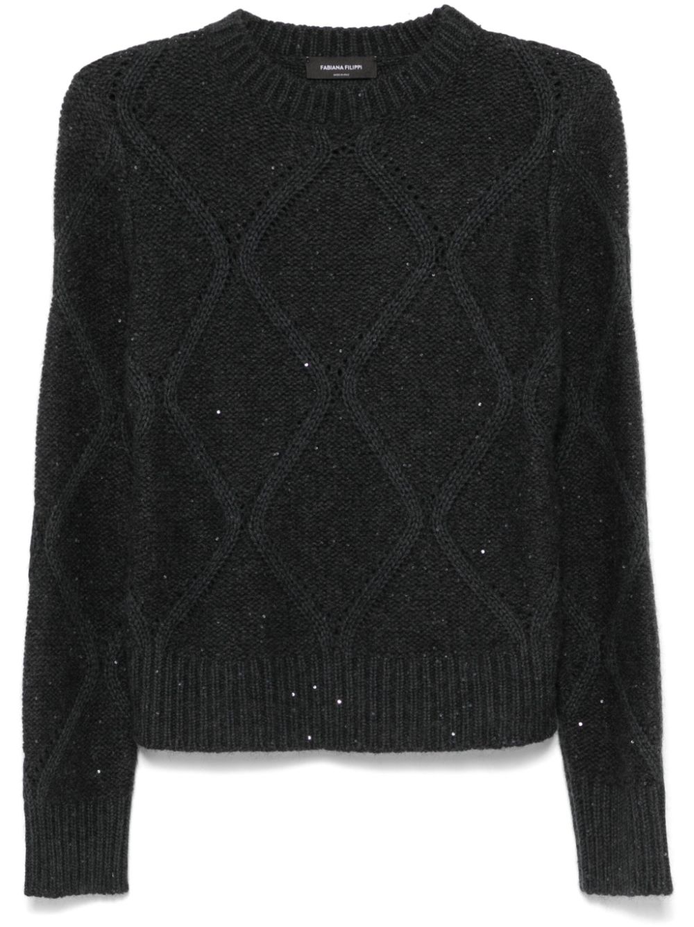 Fabiana Filippi sequin-embellished sweater - Grey von Fabiana Filippi