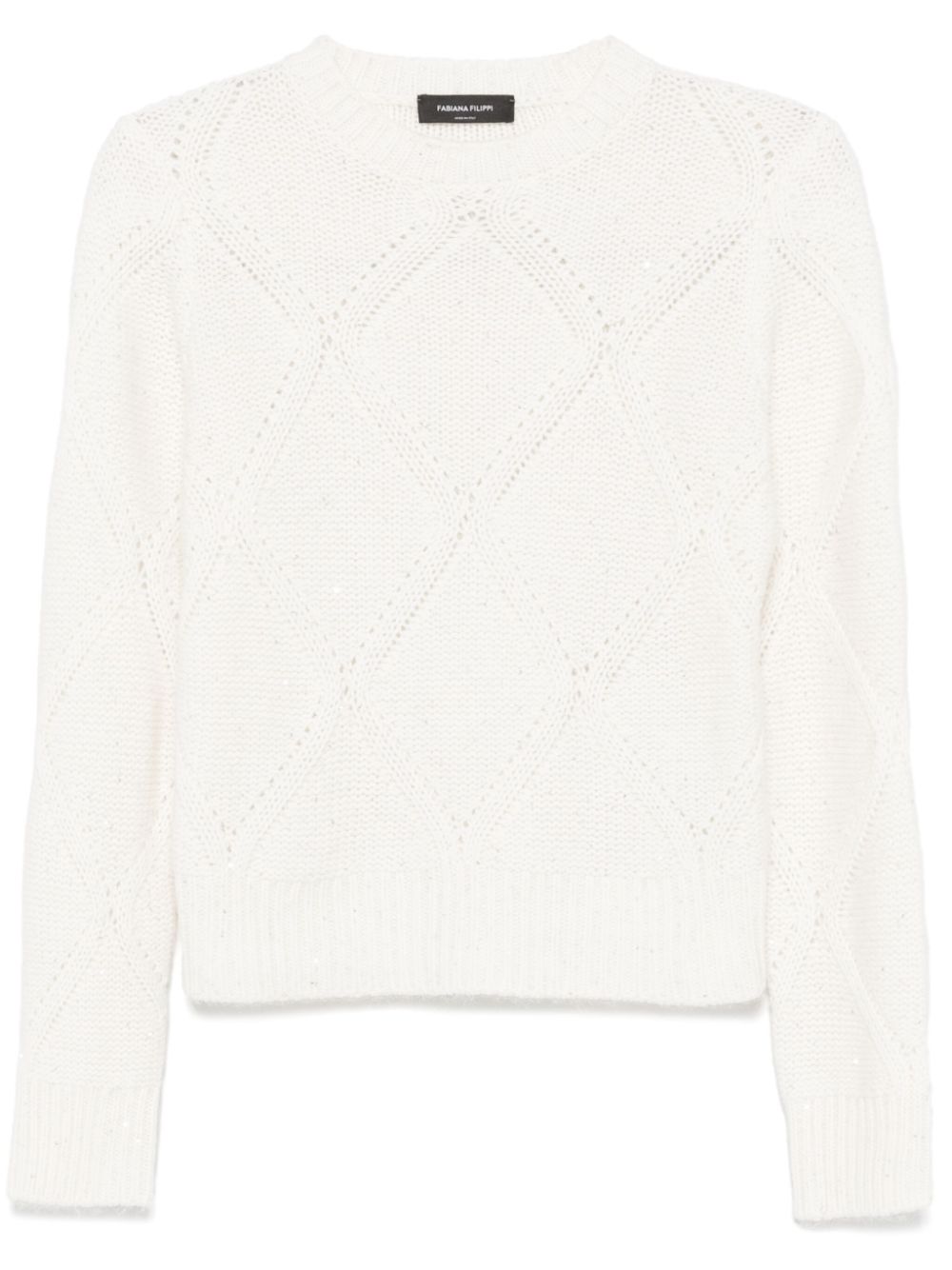 Fabiana Filippi sequin-embellished sweater - White von Fabiana Filippi