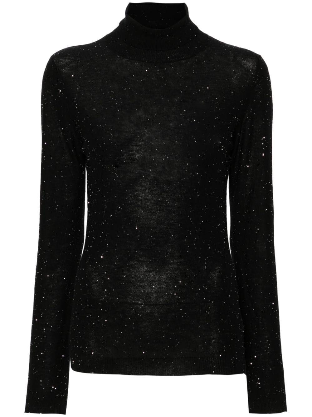 Fabiana Filippi sequinned roll-neck jumper - Black von Fabiana Filippi