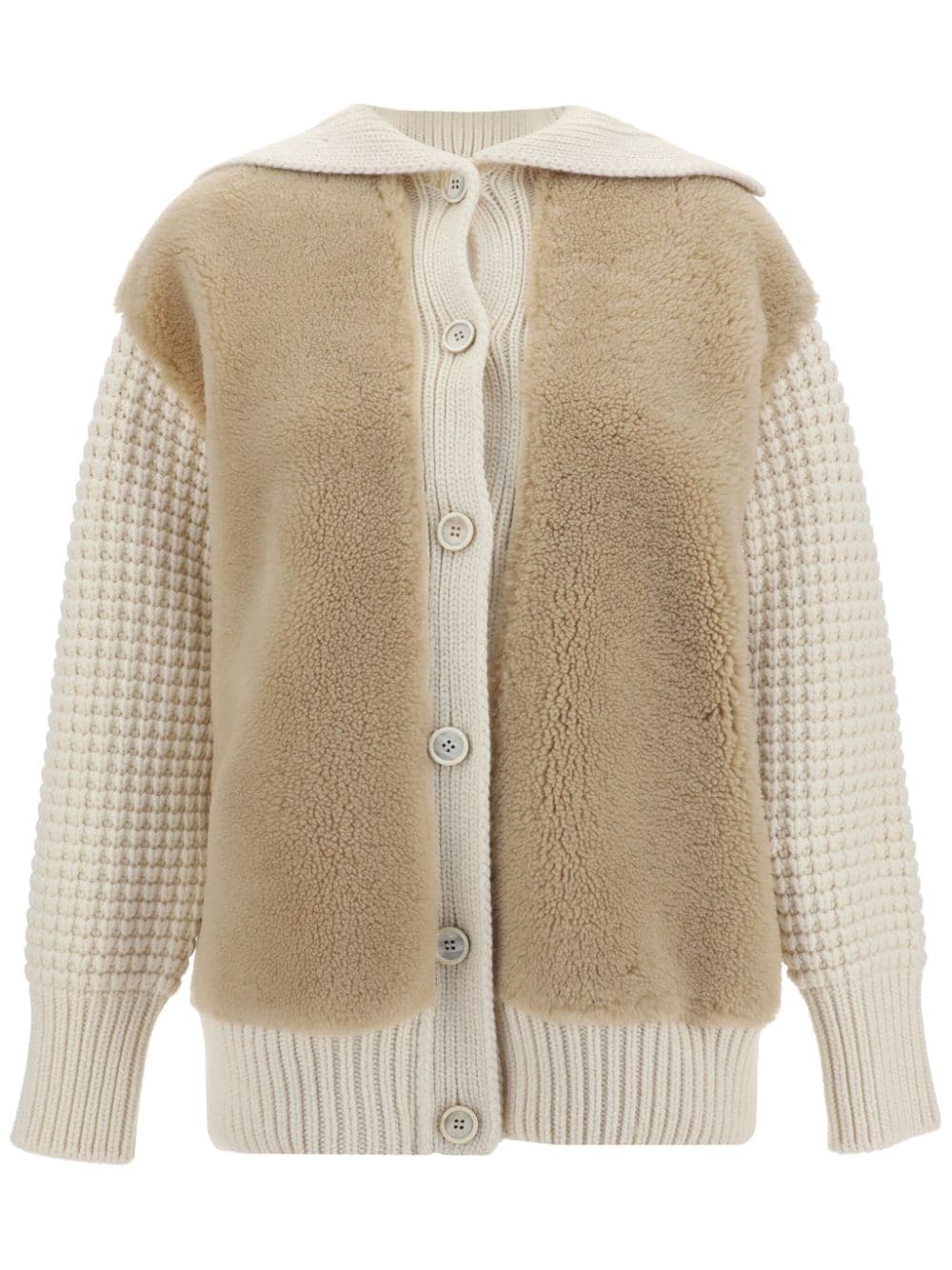 Fabiana Filippi shearling cardigan - Neutrals von Fabiana Filippi