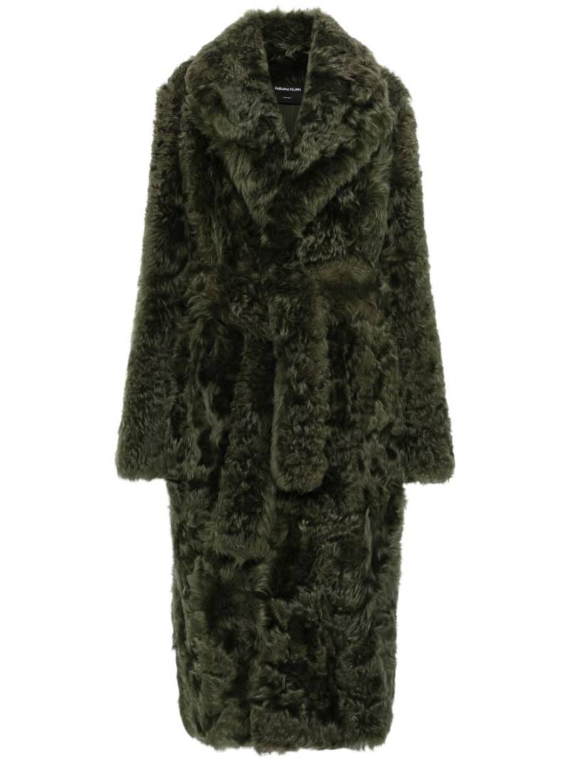 Fabiana Filippi shearling coat - Green von Fabiana Filippi