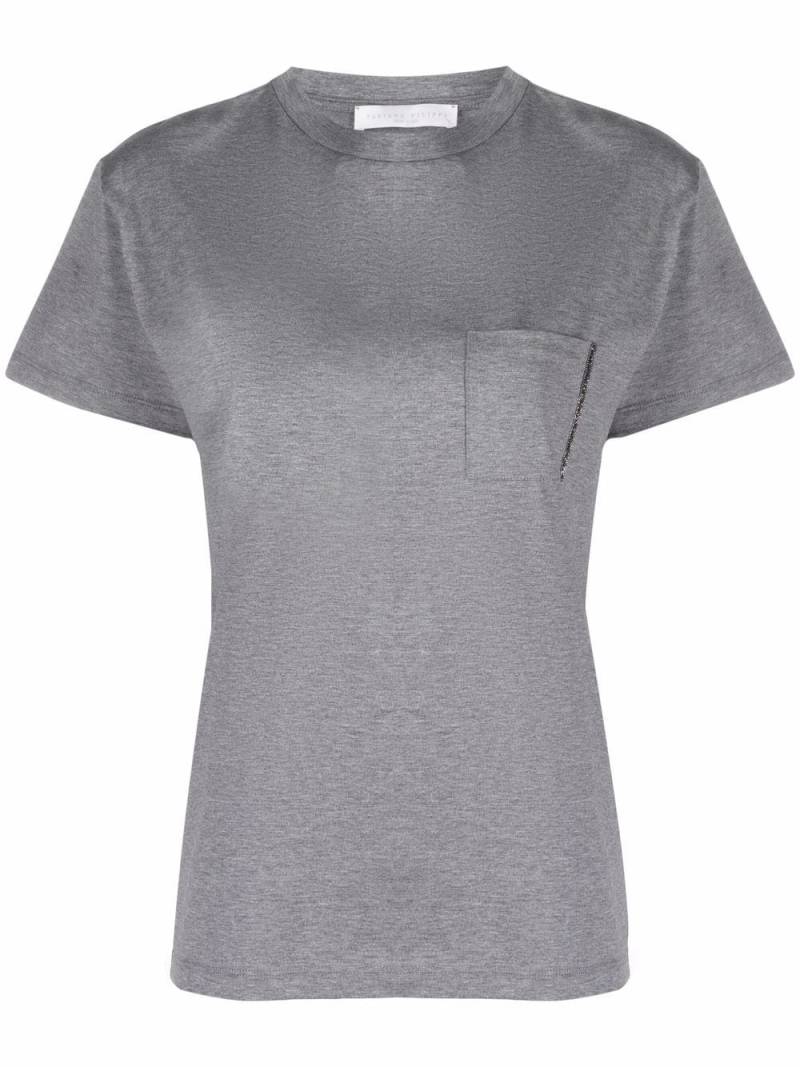 Fabiana Filippi short-sleeve cotton T-shirt - Grey von Fabiana Filippi