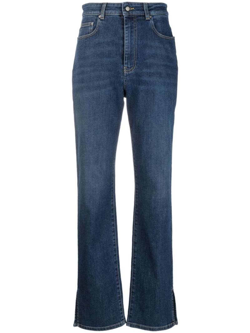 Fabiana Filippi side-slit bootcut jeans - Blue von Fabiana Filippi