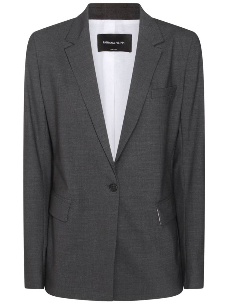 Fabiana Filippi single-breasted blazer - Grey von Fabiana Filippi