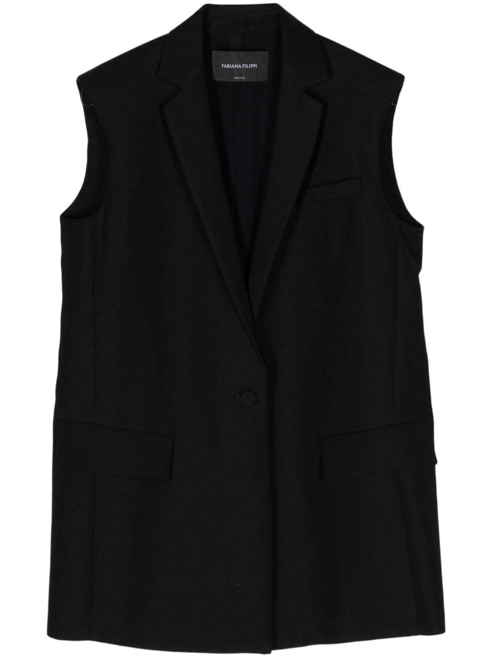 Fabiana Filippi single-breasted waistcoat - Black von Fabiana Filippi