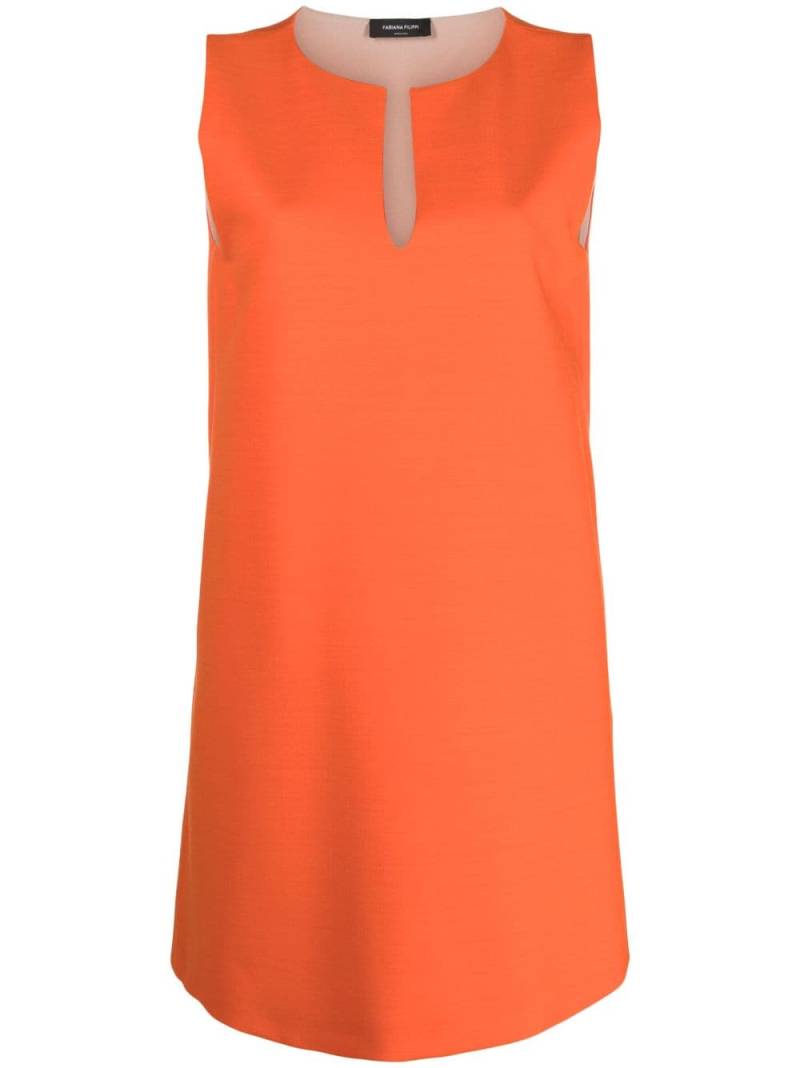 Fabiana Filippi sleeveless V-neck minidress - Orange von Fabiana Filippi