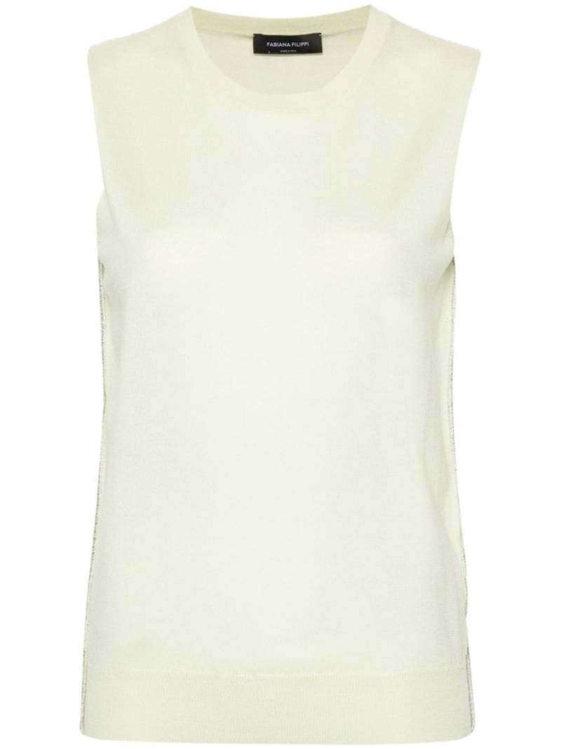 Fabiana Filippi sleeveless knitted top - Green von Fabiana Filippi