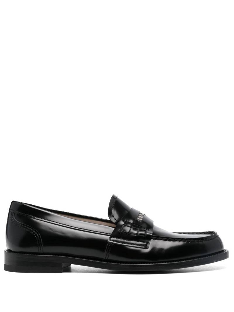 Fabiana Filippi slip-on calf leather loafers - Black von Fabiana Filippi