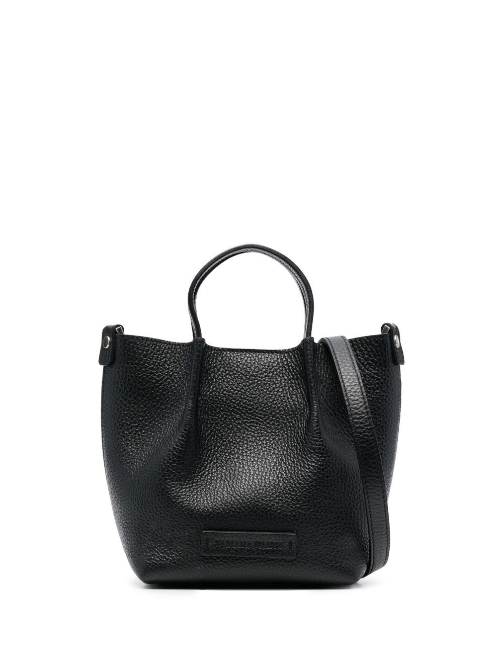 Fabiana Filippi small Inga logo-patch bag - Black von Fabiana Filippi