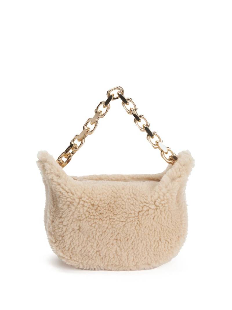 Fabiana Filippi small shearling eyelet bag - Neutrals von Fabiana Filippi