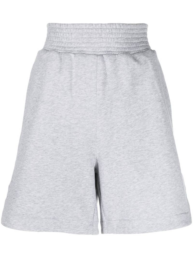 Fabiana Filippi smocked-waist knee-length shorts - Grey von Fabiana Filippi