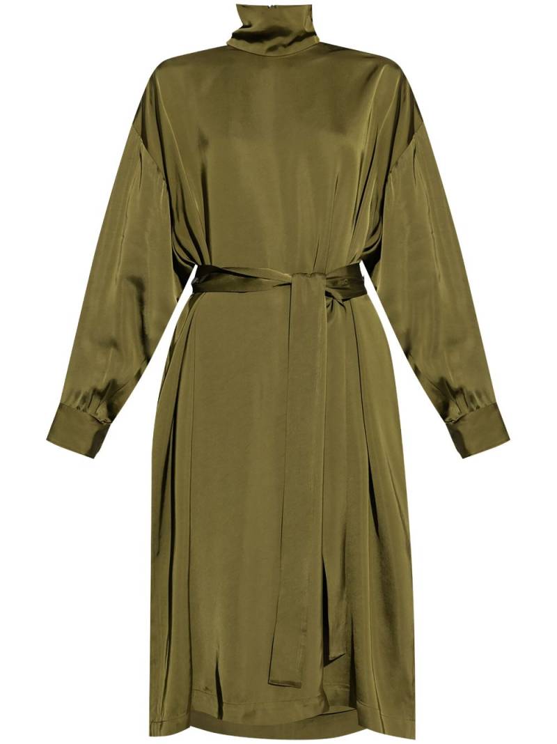 Fabiana Filippi stand-up collar dress - Green von Fabiana Filippi