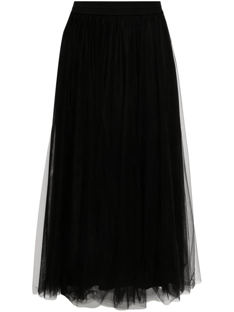 Fabiana Filippi tulle midi skirt - Black von Fabiana Filippi