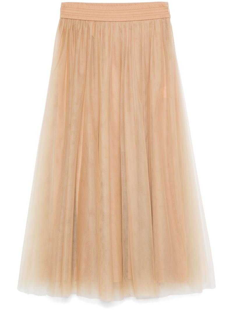 Fabiana Filippi tulle midi skirt - Neutrals von Fabiana Filippi