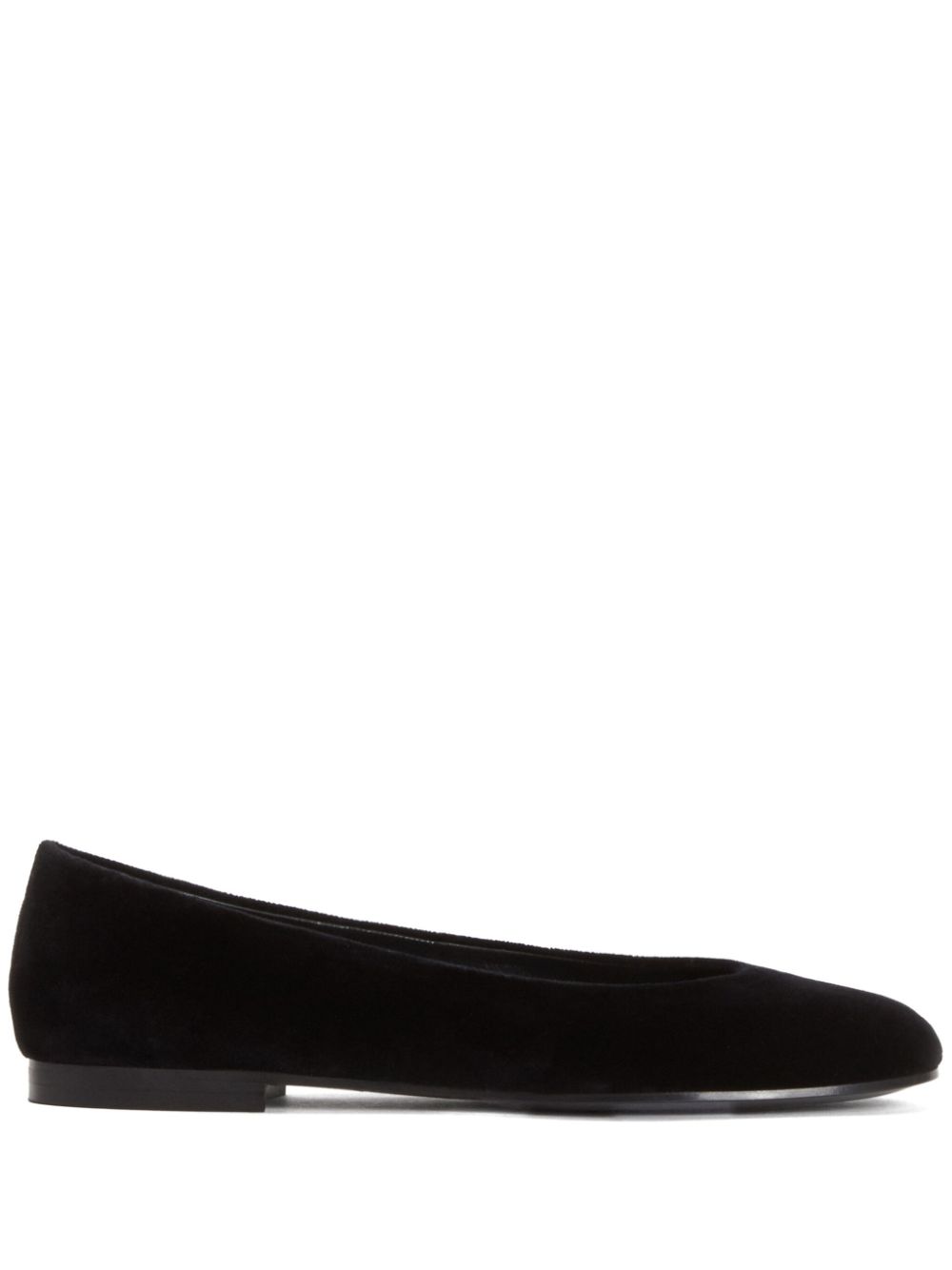 Fabiana Filippi velvet ballerina shoes - Black von Fabiana Filippi