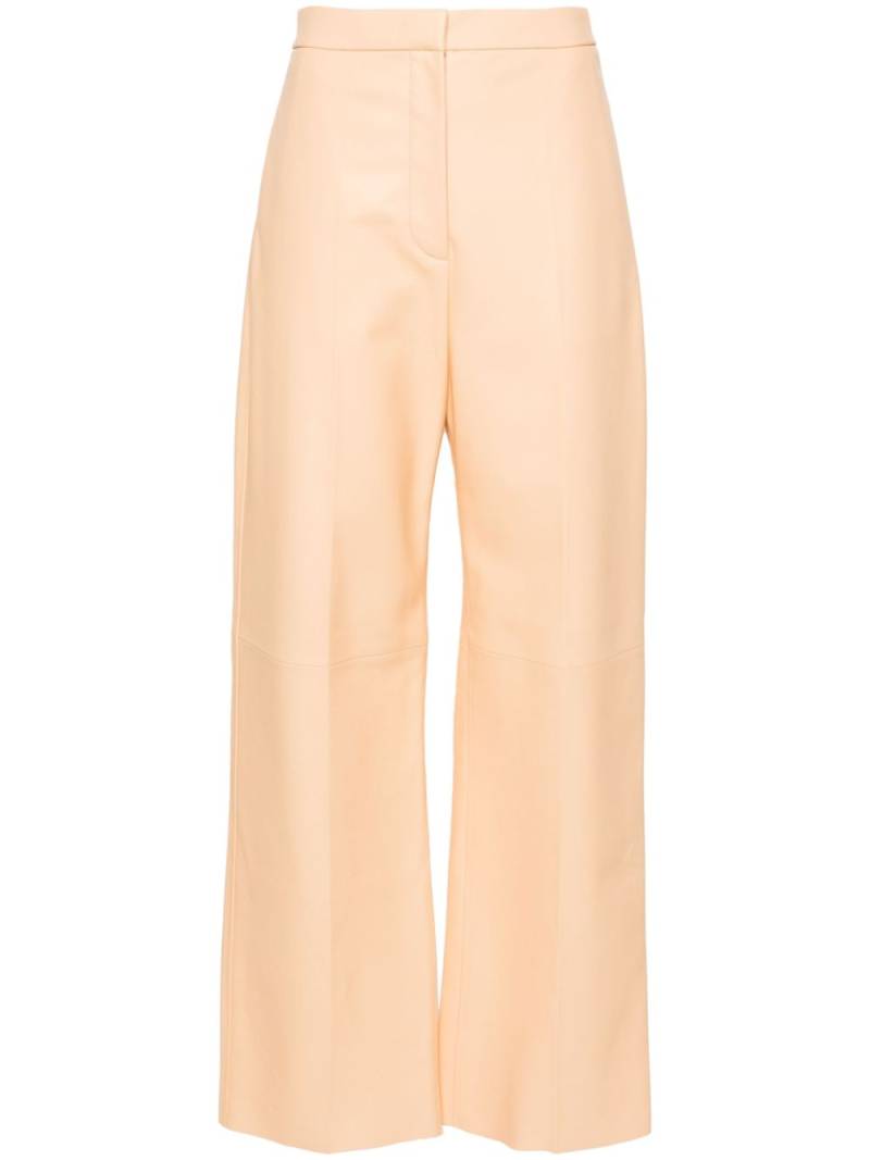 Fabiana Filippi wide-leg leather trousers - Neutrals von Fabiana Filippi