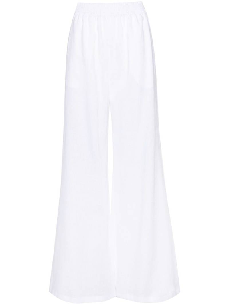 Fabiana Filippi wide-leg linen trousers - White von Fabiana Filippi