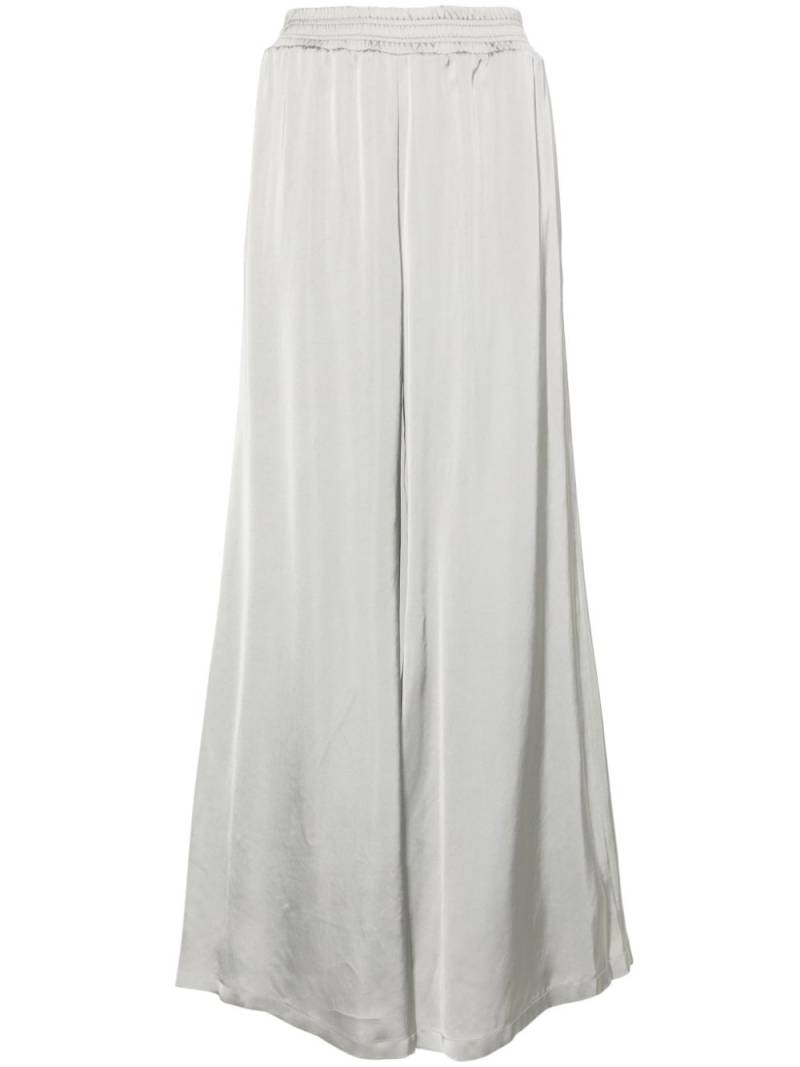 Fabiana Filippi wide-leg satin trousers - Grey von Fabiana Filippi