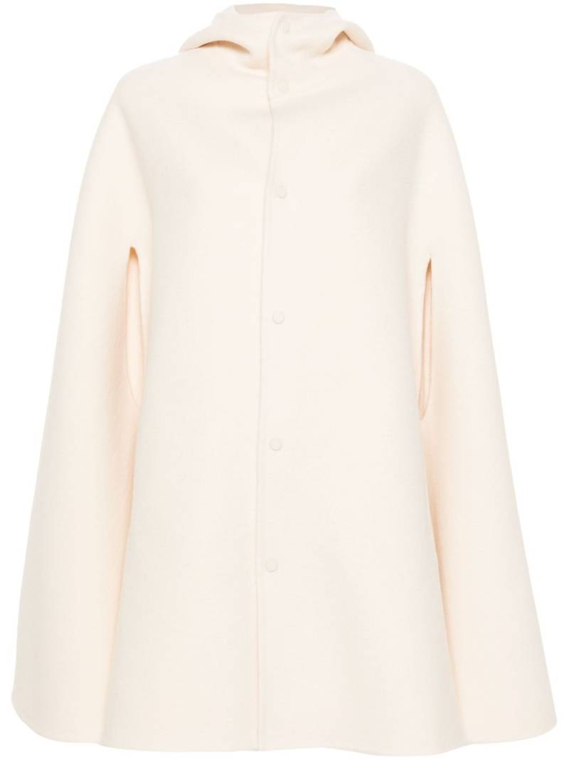 Fabiana Filippi wool cape - Neutrals von Fabiana Filippi