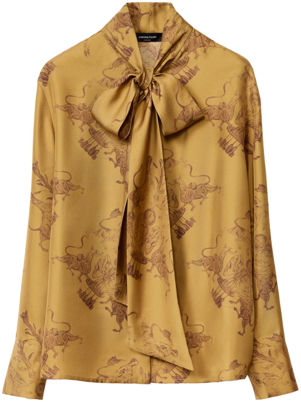 Fabiana Filippi x Benni Bosetto silk shirt - Yellow von Fabiana Filippi